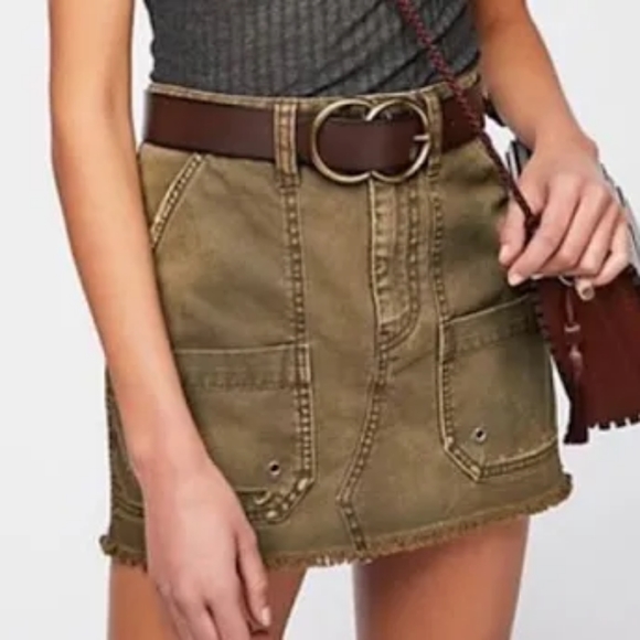 Free People Dresses & Skirts - Free People Cargo Mini Skirt..NWT..Size 29